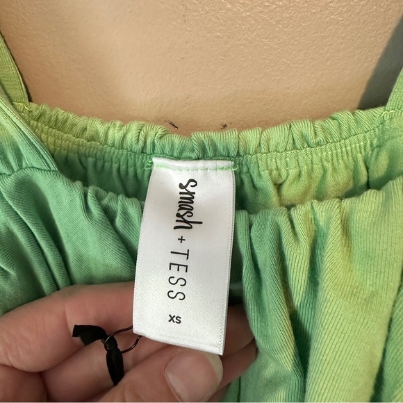 NWT Smash + Tess The Playful Shorty Romper in Smash Sage - Picture 6 of 11